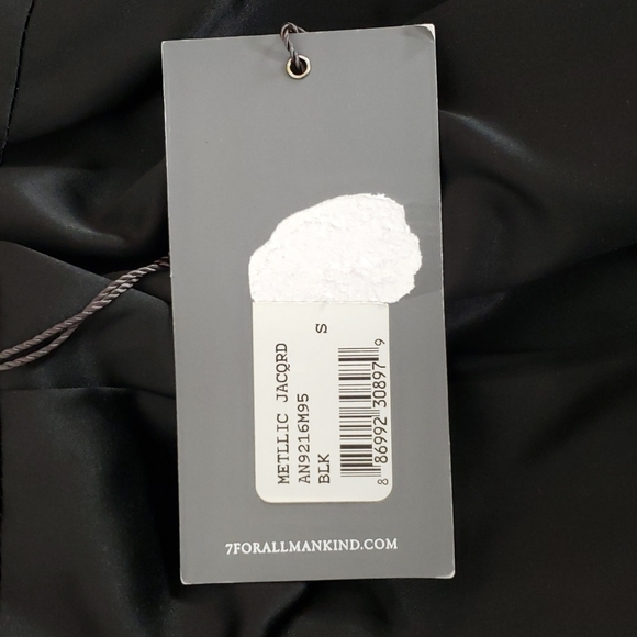 7 FOR ALL MANKIND Metallic Jacquard Blazer Sz. SM - Picture 12 of 15